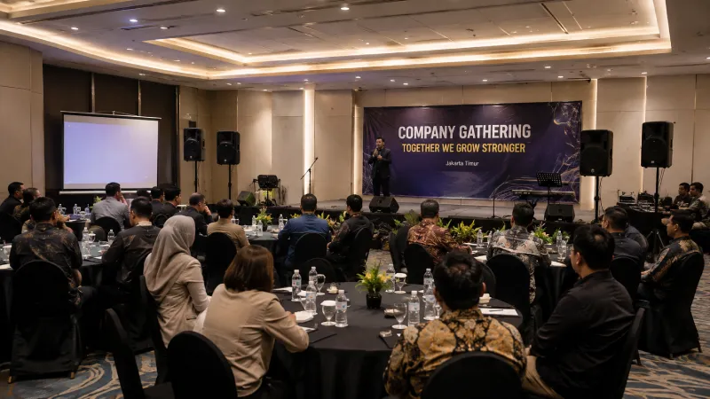 Sound system Soundstarina mendukung gathering perusahaan di venue Jakarta Timur